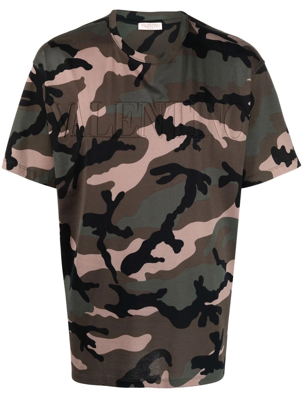 T-Shirt mit Logo-Druck in Camouflage