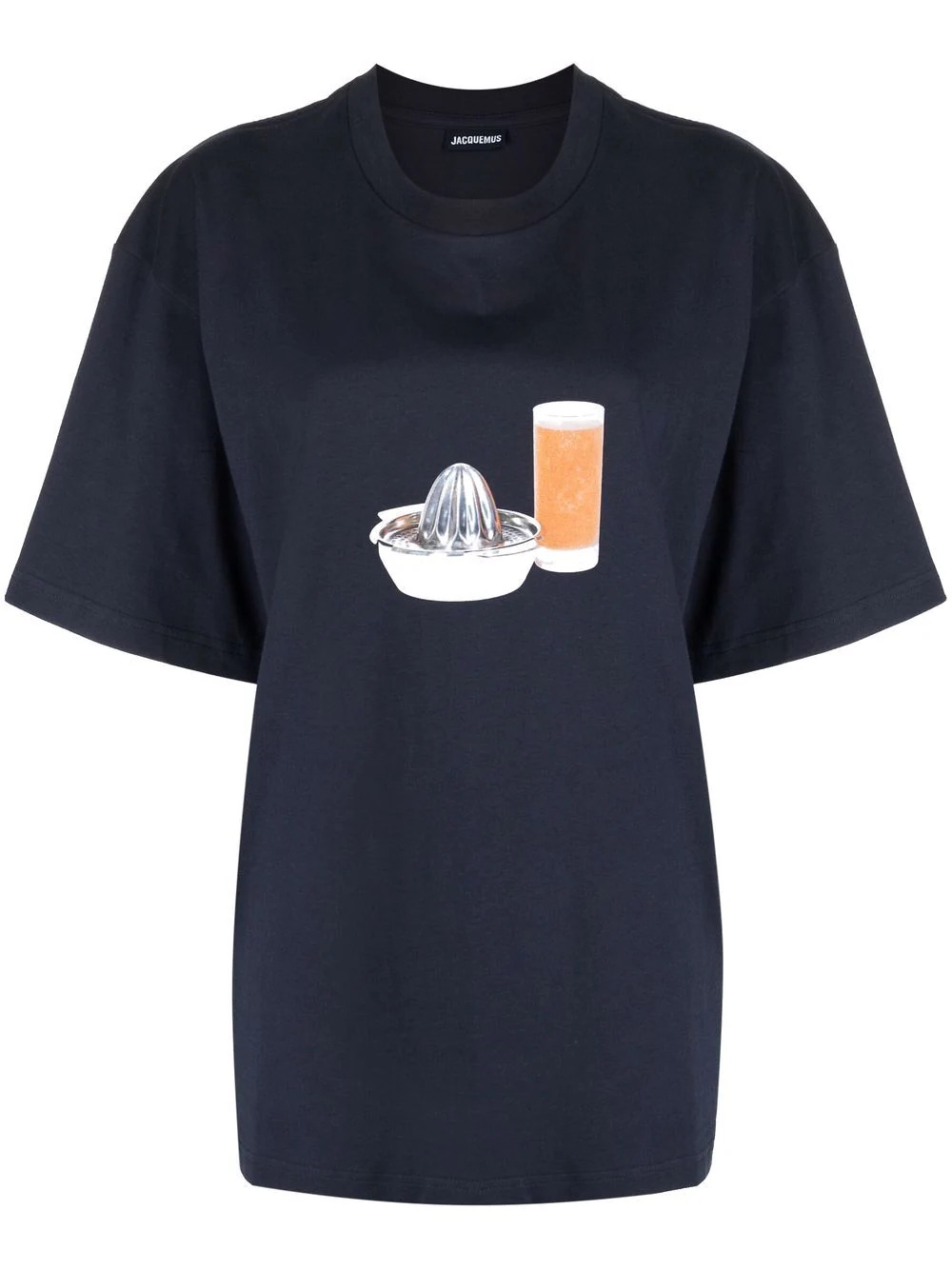 T-Shirt mit Grafikdruck in Navy
