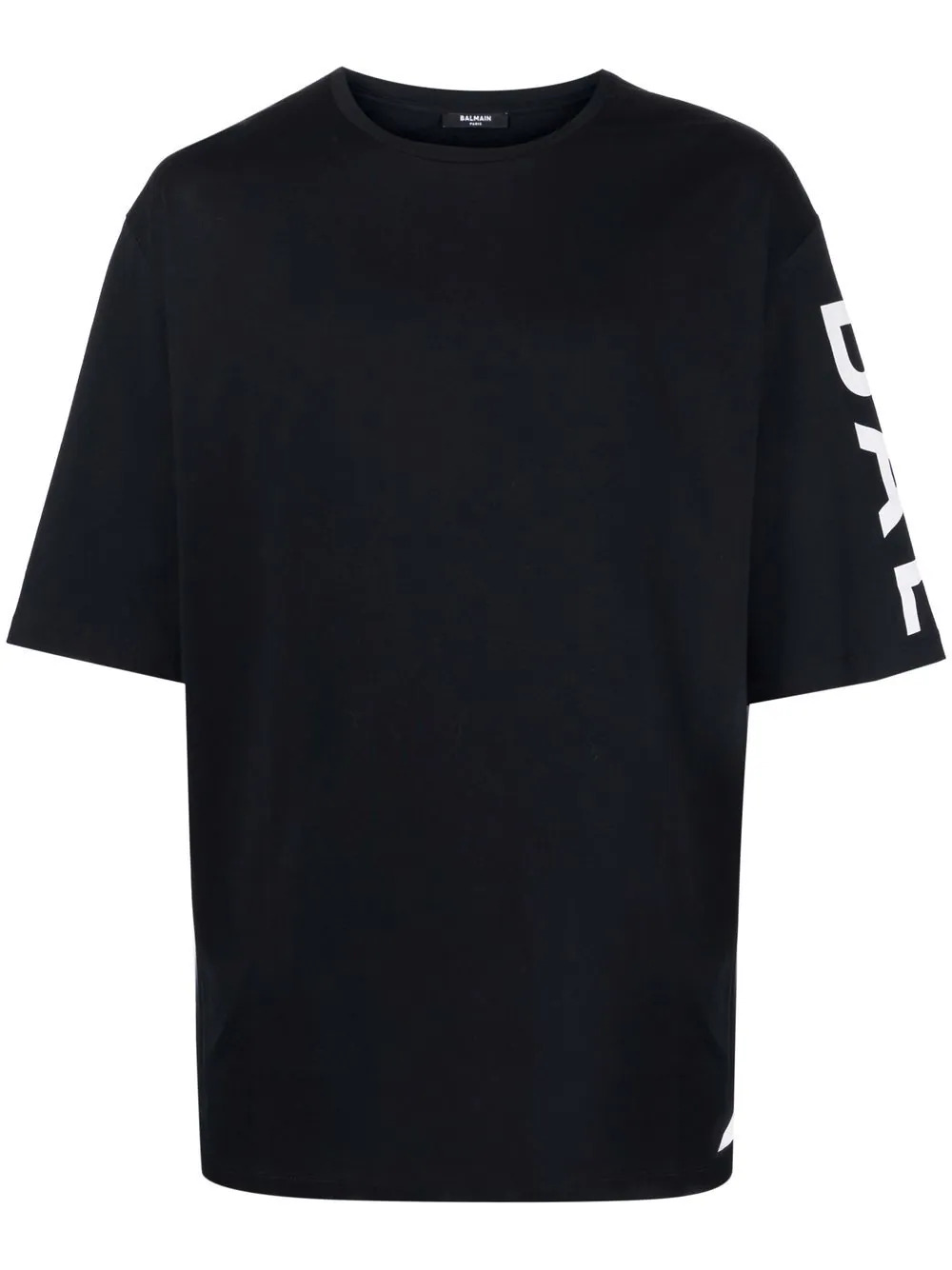 Oversize-T-Shirt mit Logodruck in Schwarz