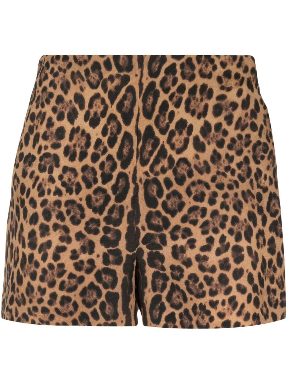 Valentino - Leopard print high-waisted shorts