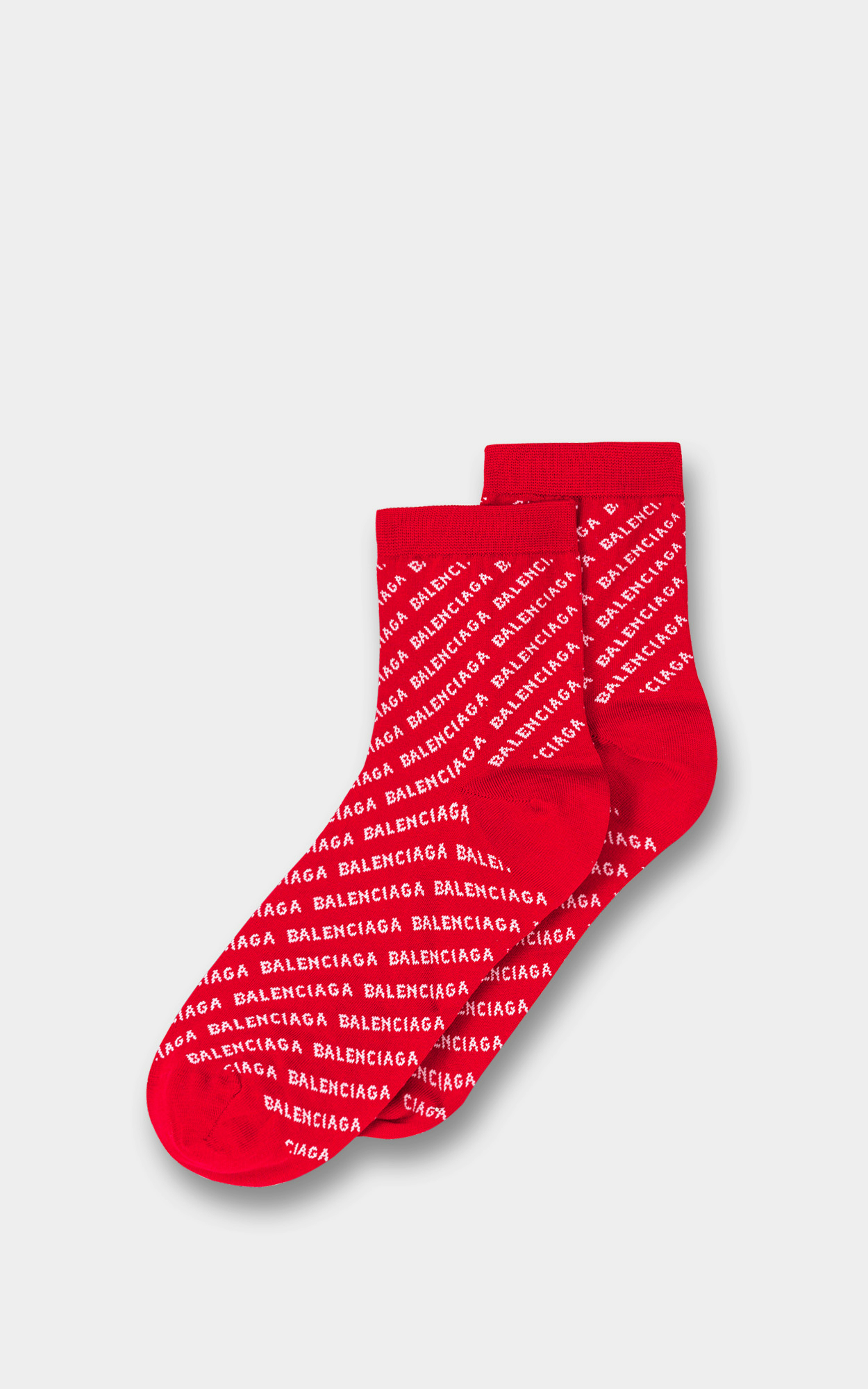 BALENCIAGA - Logo Socken in Rot