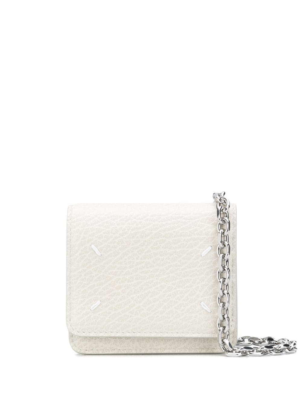 Portemonnaie mit Kette in Weiß