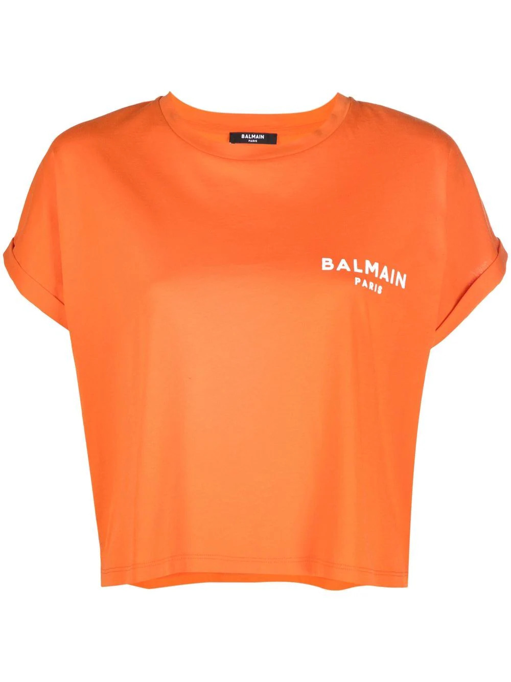 Cropped T-Shirt in Orange