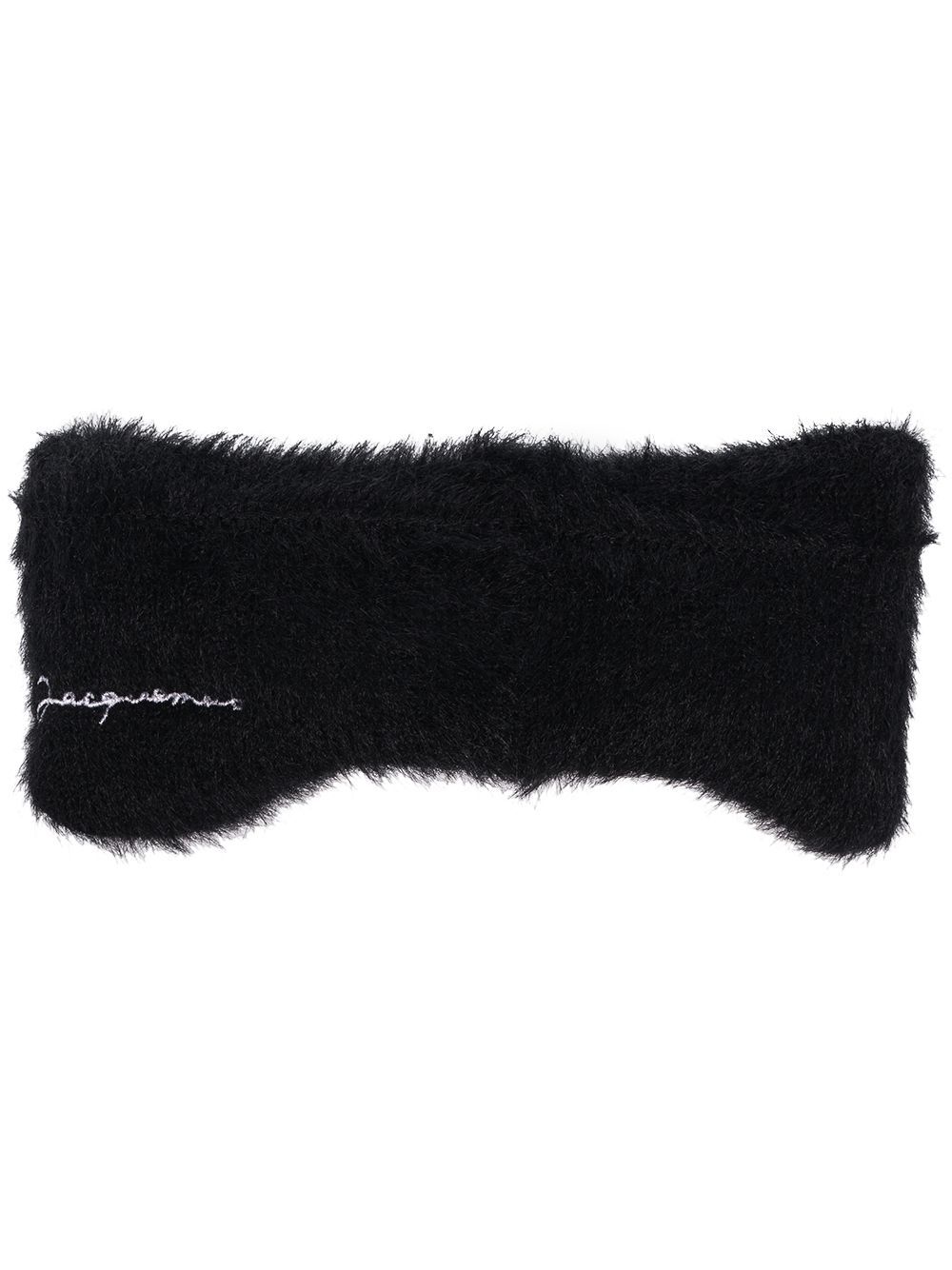 JACQUEMUS Le Bandeau Neve headband in black - Size: OG