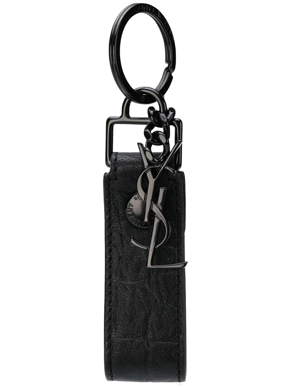 Schlüsselanhänger mit Logo in Schwarz