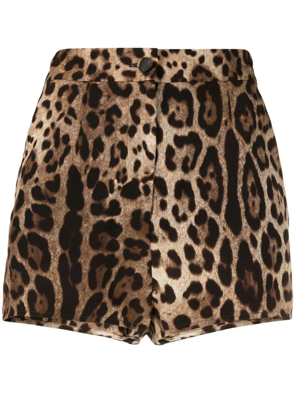 DOLCE&GABBANA - Leopard-print silk shorts